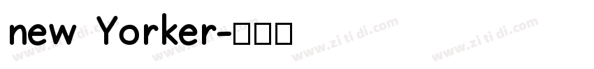 new Yorker字体转换